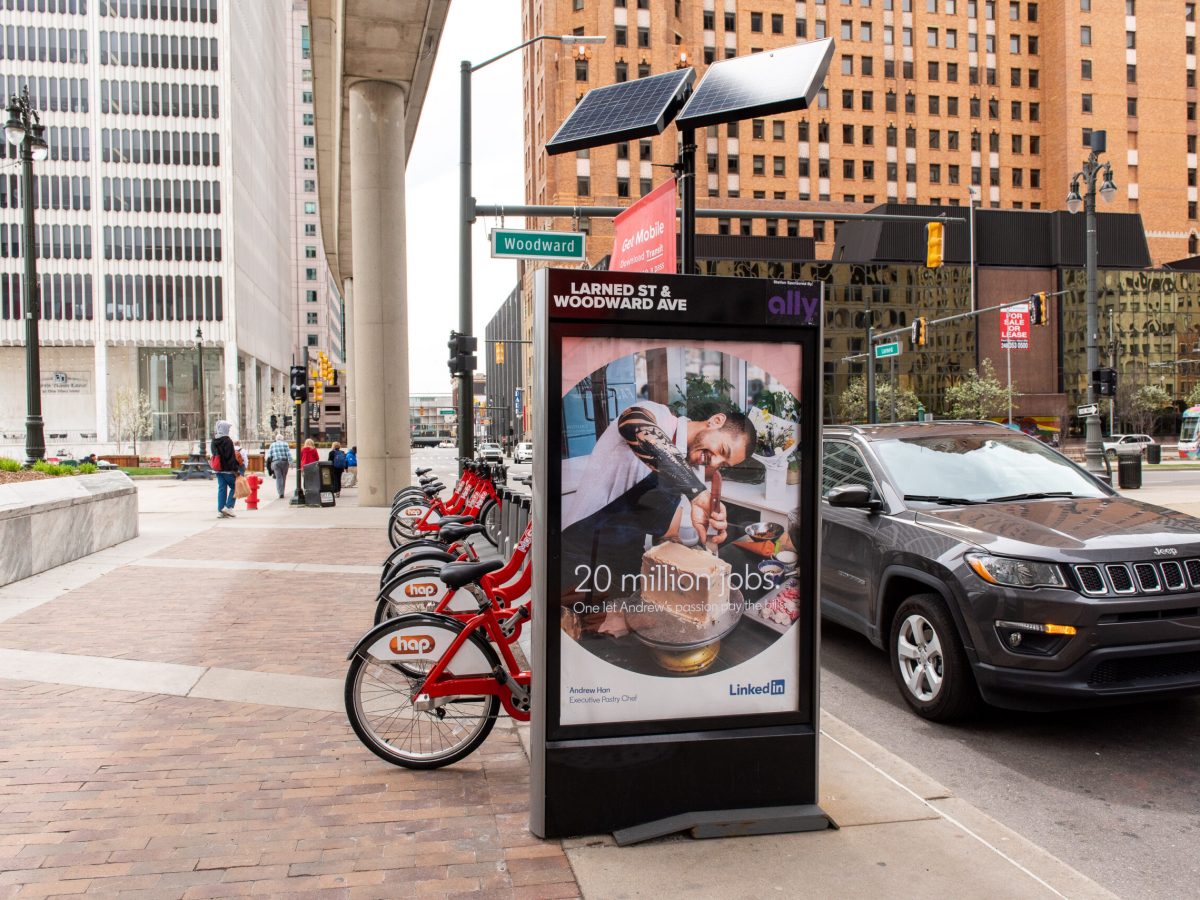 Detroit Bus Shelter Ads